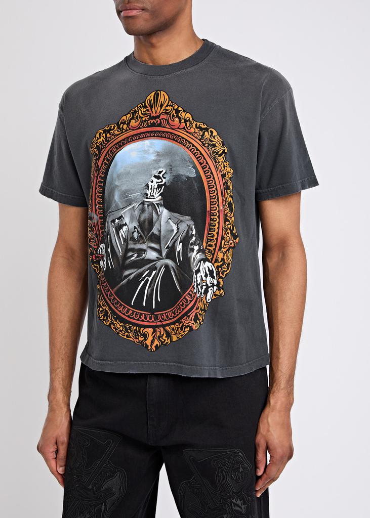 Warren Lotas Mirror printed cotton T-shirt