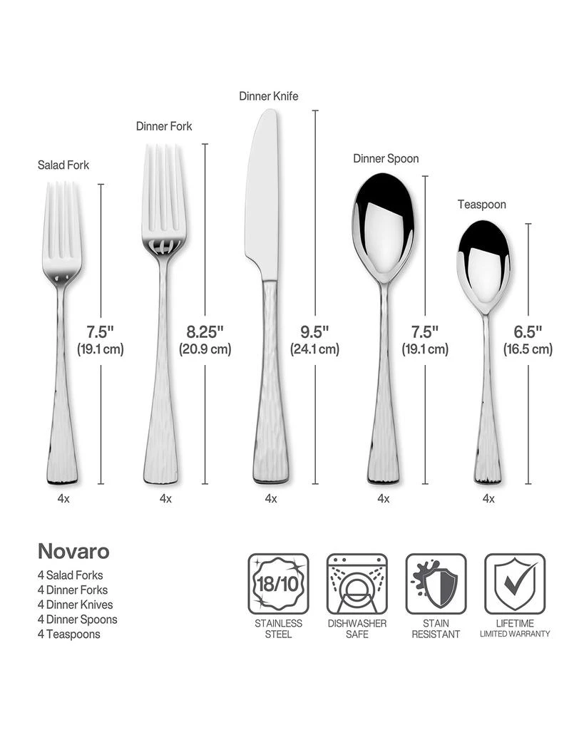 Mikasa Novaro 18/10 20-Piece Flatware Set 5