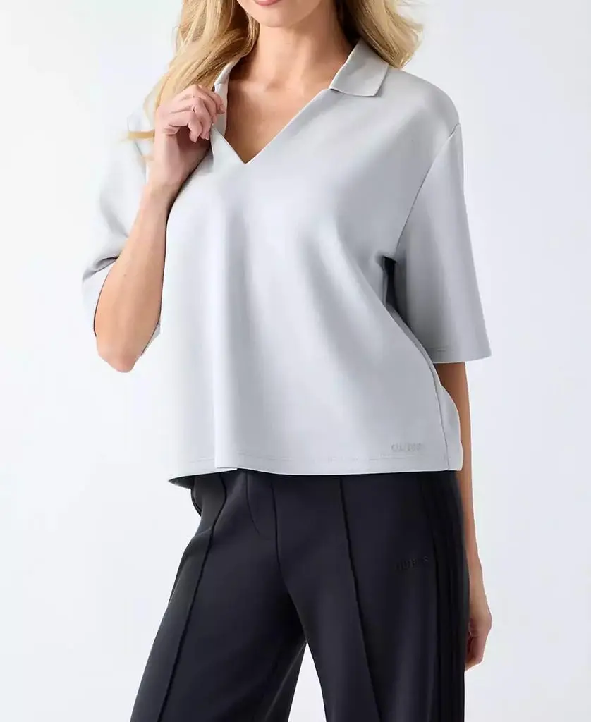 GUESS Women's Lyra Short-Sleeve Polo Top