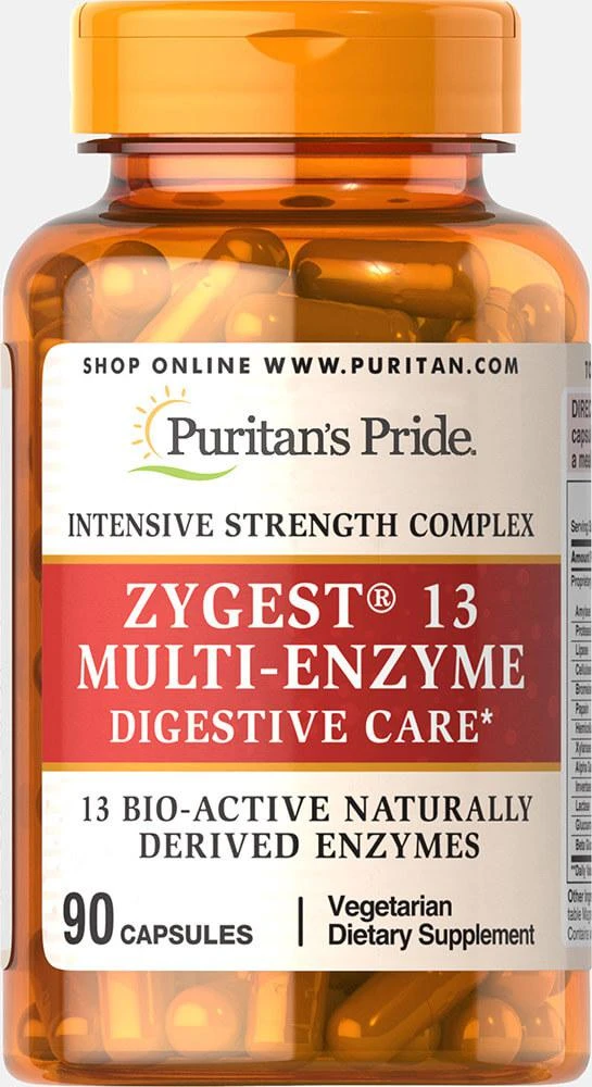 Puritan's Pride Zygest® 13 Multi-Enzyme 90 Capsules 1
