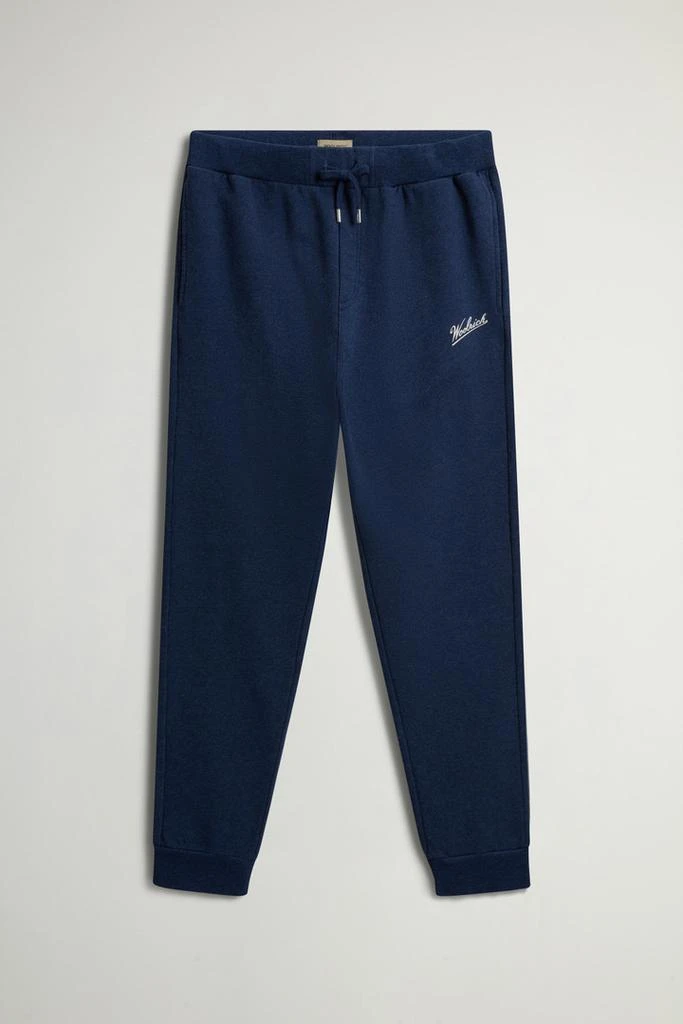 Woolrich Pants in Pure Cotton Mouliné Fleece - Men - Gray 4