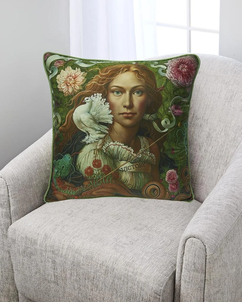 Yana Movchan Slay Your Dragon Silk Pillow 1