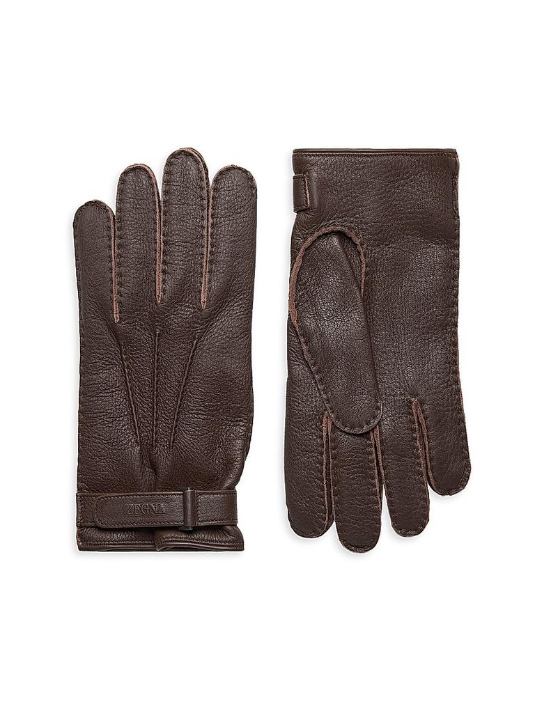 Zegna Peccary Leather Gloves
