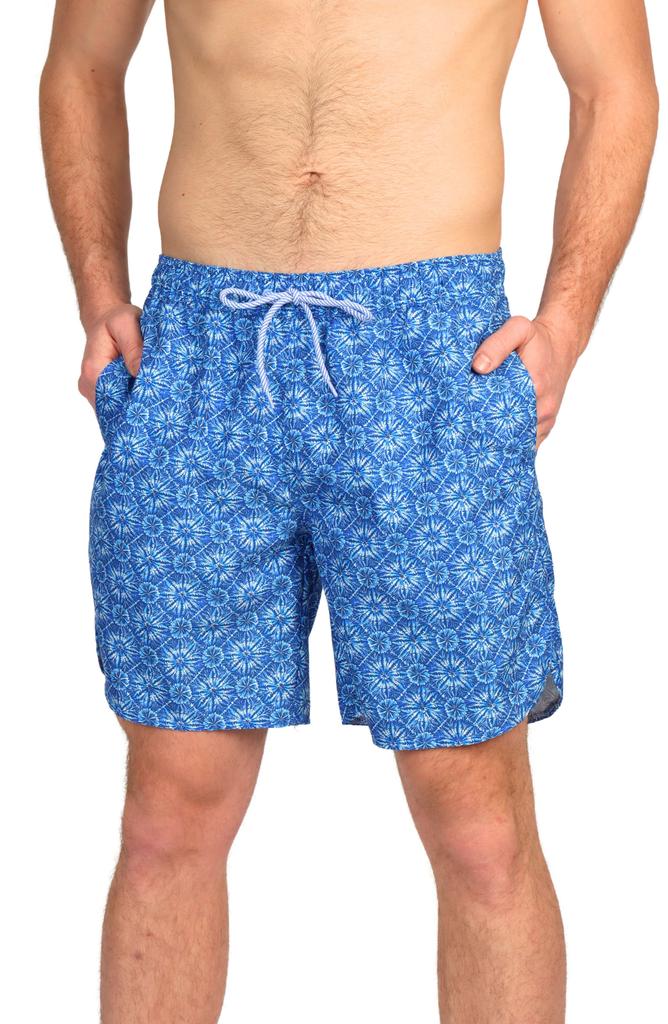 TailorByrd Tie Dye Print Swim Trunks