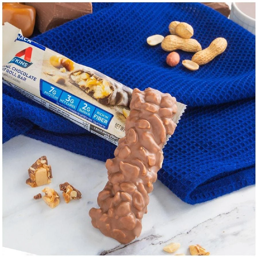 Atkins Snack Bars Caramel Chocolate Nut Roll 2