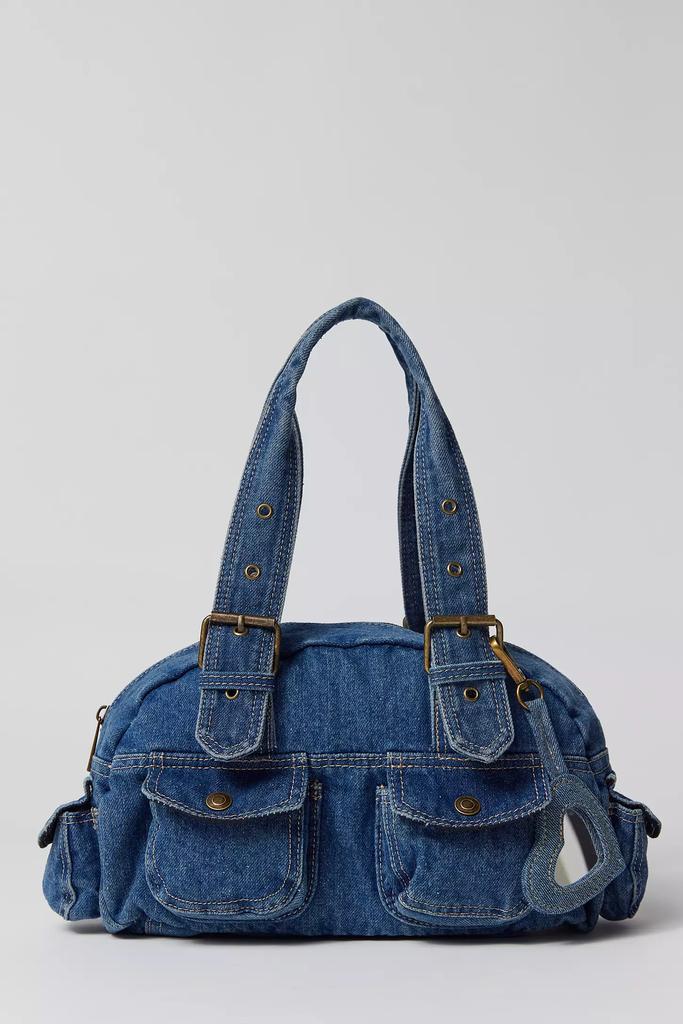 ◆AMES-WORLDWIDE◆ DENIM DUFFLE BAG DEEP BLUE AM2FSUAB42ADB Ames Worldwide] Denim Duffle Bag (2 Color) *Limited Time