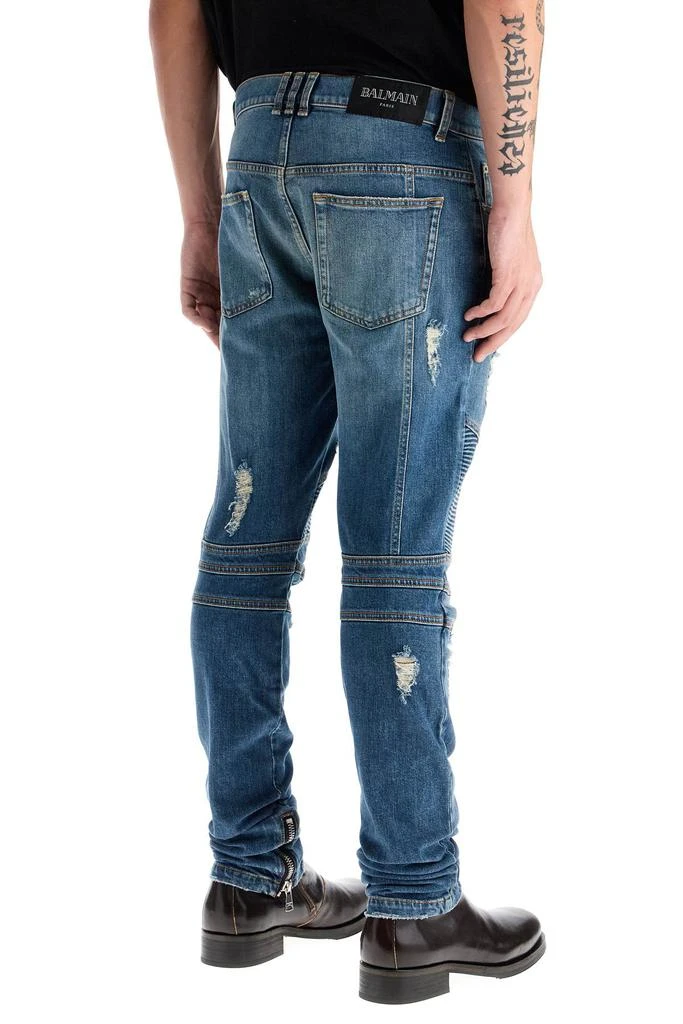Balmain slim fit biker jeans for 3