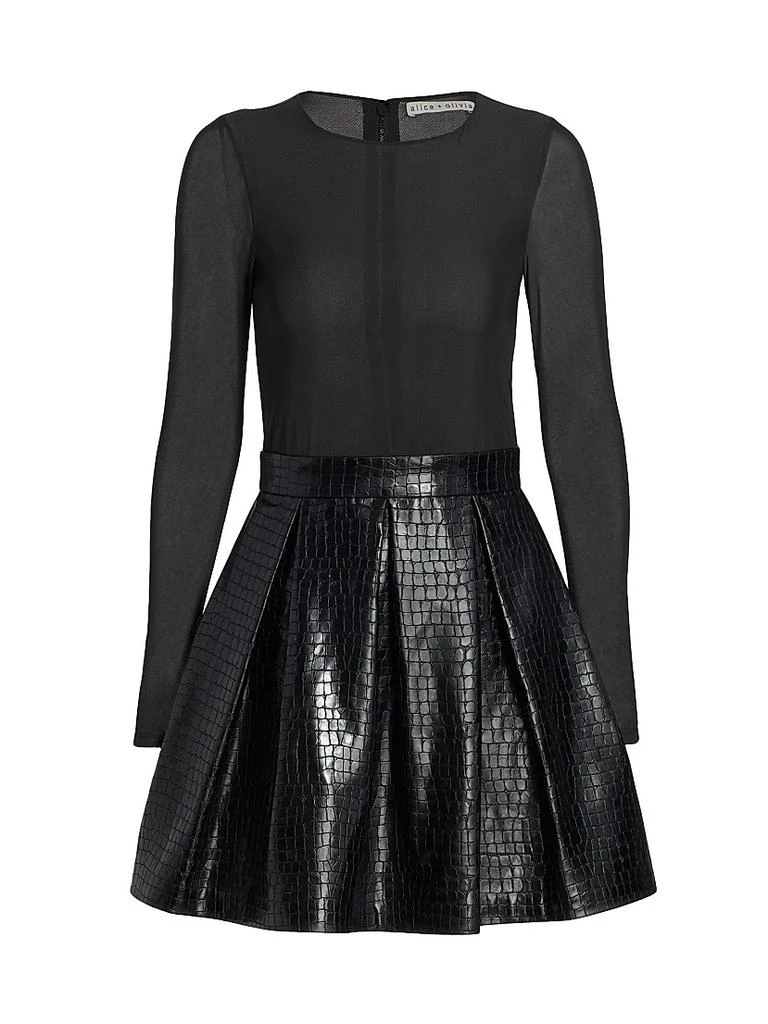 Alice + Olivia Chara Vegan Leather Party Dress - Dresses & Skirts - Free  Shipping - BeyondStyle