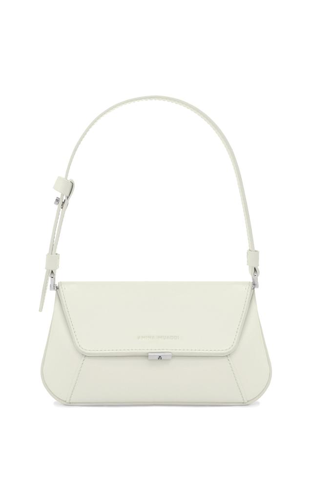 Amina Muaddi Amina Muaddi - Ami Mini Leather Bag - White - OS - Moda Operandi