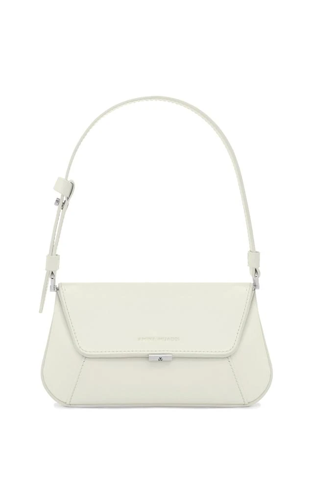 Amina Muaddi Amina Muaddi - Ami Mini Leather Bag - White - OS - Moda Operandi 1