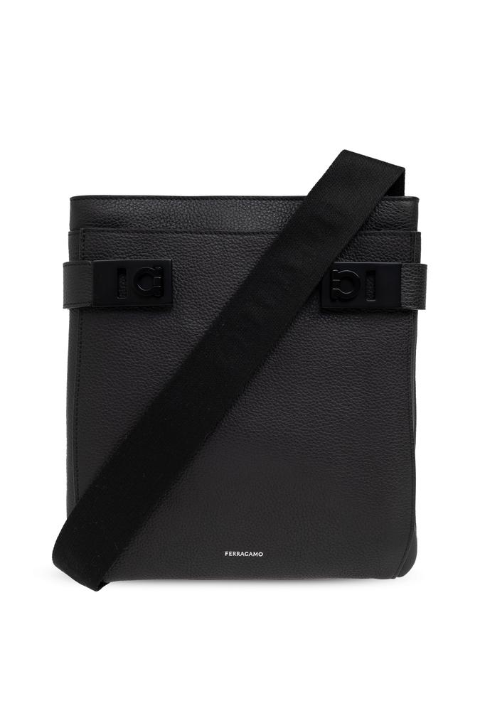 【 Ferragamo 】Gancini-Plaque Twins メッセンジャーバッグ Salvatore Ferragamo Gancini-Plaque Twins Messenger Bag