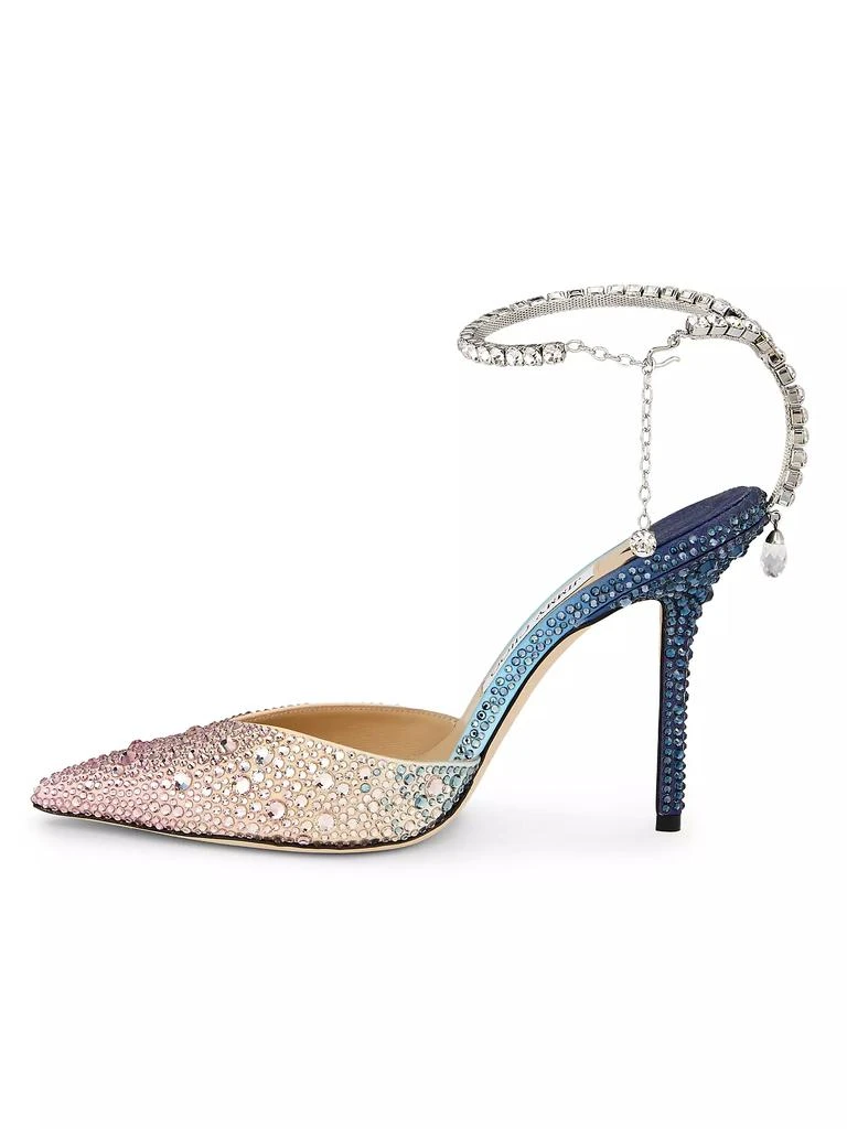 Jimmy Choo Saeda Crystal-Embellished Satin Pumps 5