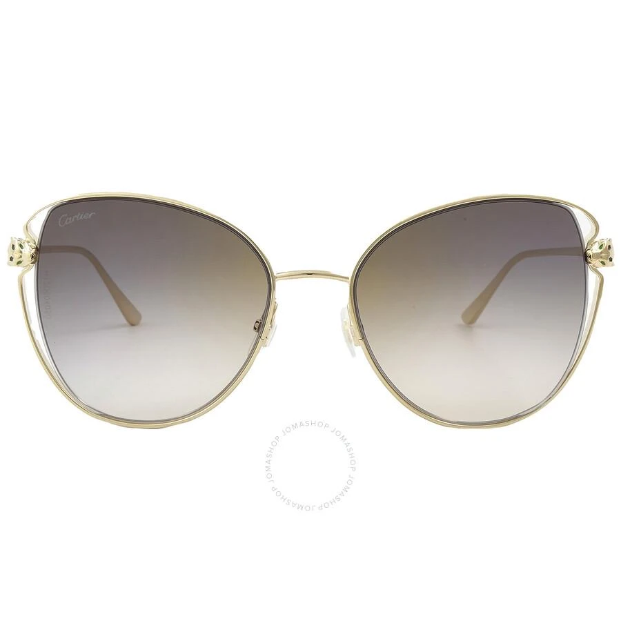 CARTIER
Panthere de Gold Flash Grey Butterfly Ladies Sunglasses Cartier Panthere de Cartier Gold Flash Grey Butterfly Ladies  main image 2