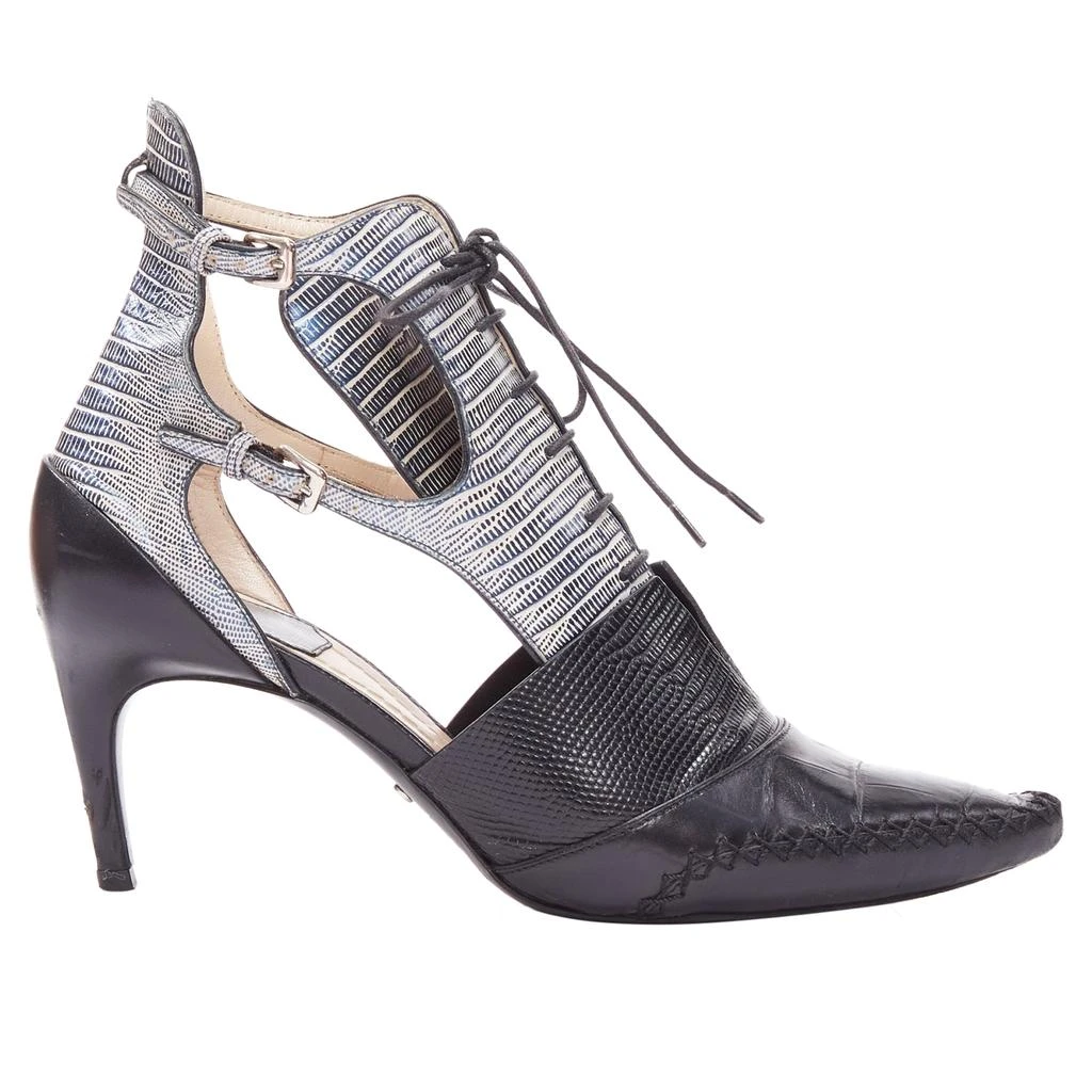 Bottines Victoria’s Secret Diamond Cut‑out – Taille 9 US, Haut Talon, Couleur Ciment/Mauve