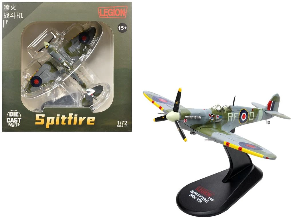 Legion Supermarine Spitfire Mk Vb Fighter EN951 Ace Jan Zumbach No. 303 Polish Kosciuszko Squadron 1943 RAF 1/72