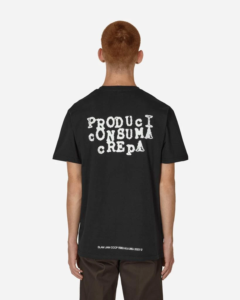 Slam Jam CCCP Produci Consuma Crepa T-Shirt Black 3