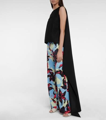 Dries Van Noten Floral wide-leg satin pants 2