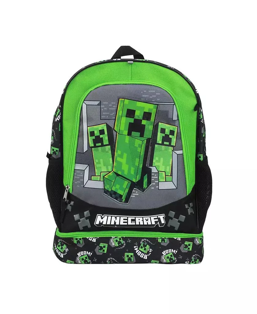 Minecraft Creepers 5-Piece 16" Backpack Set For School 
Travel 3