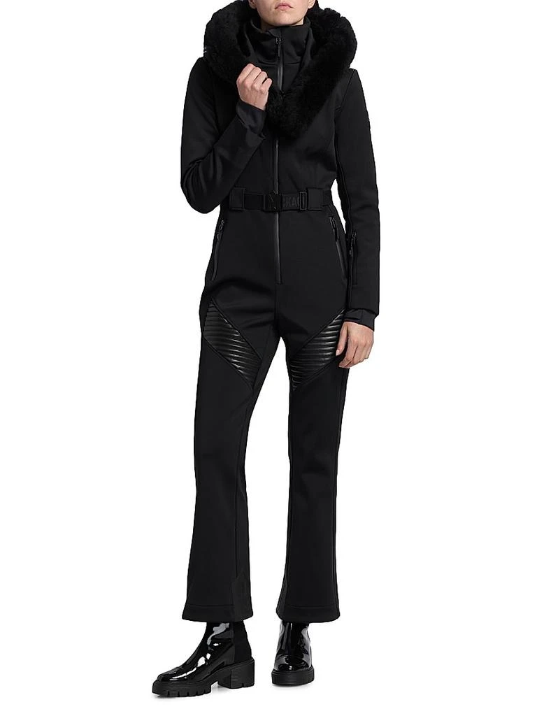 Mackage Elle Shearling Trim Ski Suit 3