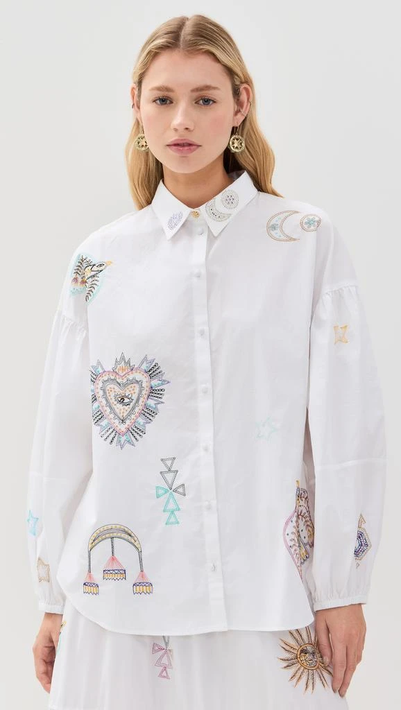 Camilla Balloon Sleeve Shirt Blouse 6