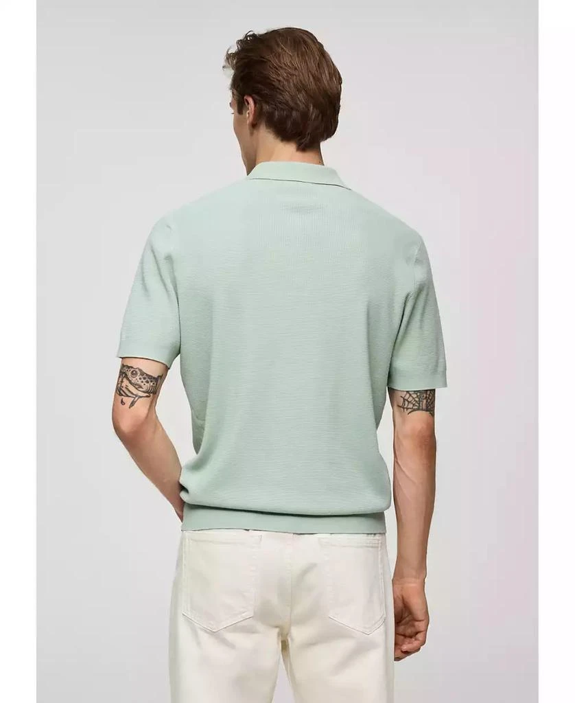 Mango Men's Structured Fine-Knit Polo Shirt 6