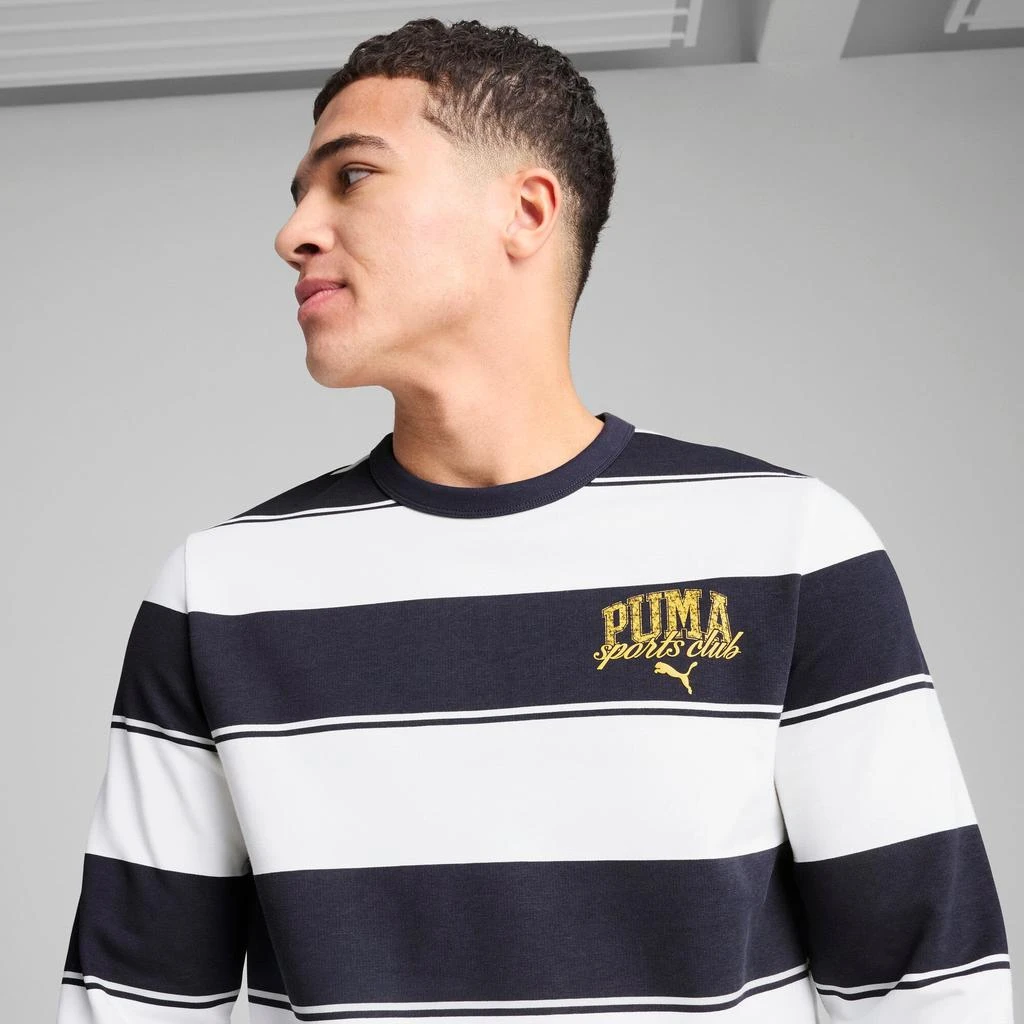Puma PUMA Men's Class Striped Crew Men 5