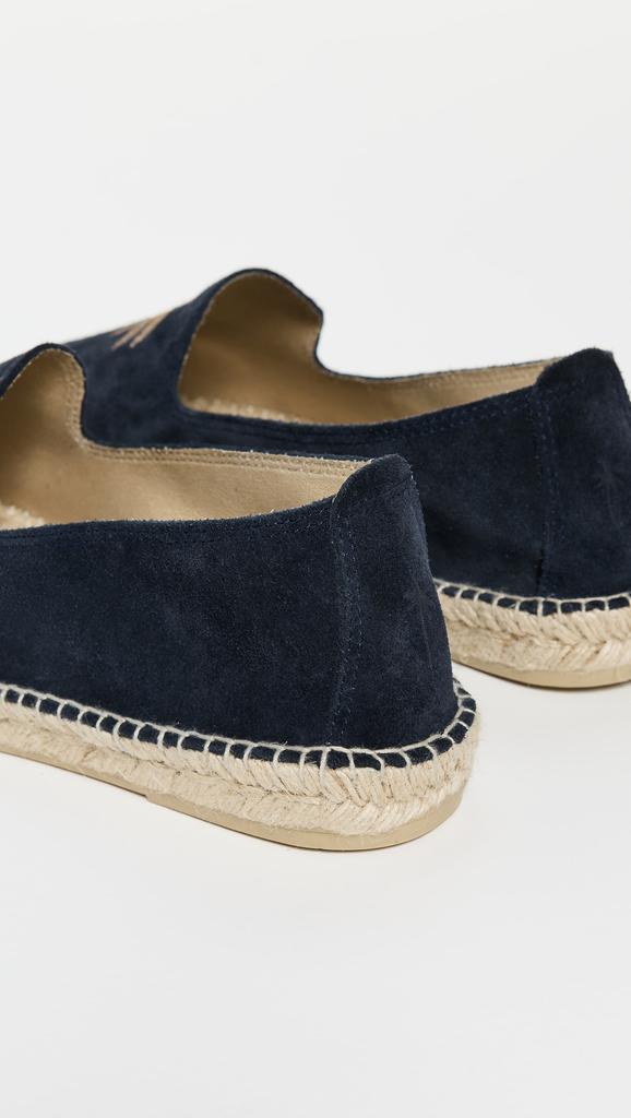 Manebi Embroidered Suede Classic Espadrilles