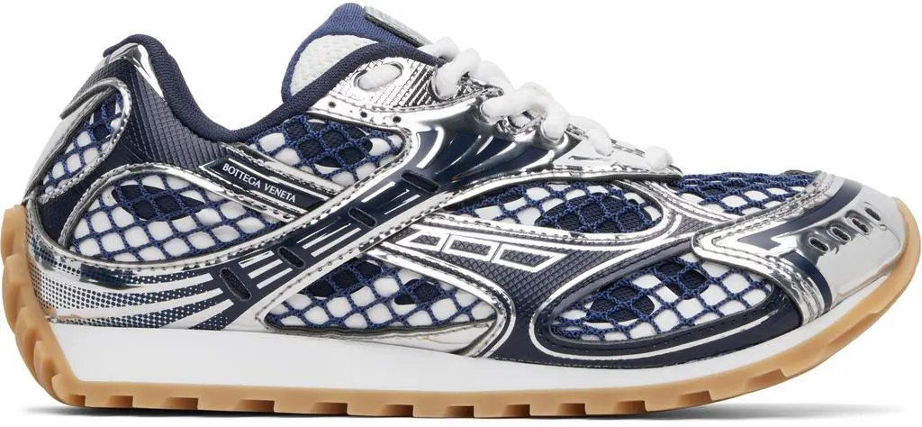 Bottega Veneta Men’s Blue and Silver Athletic Sneaker Men main image 2