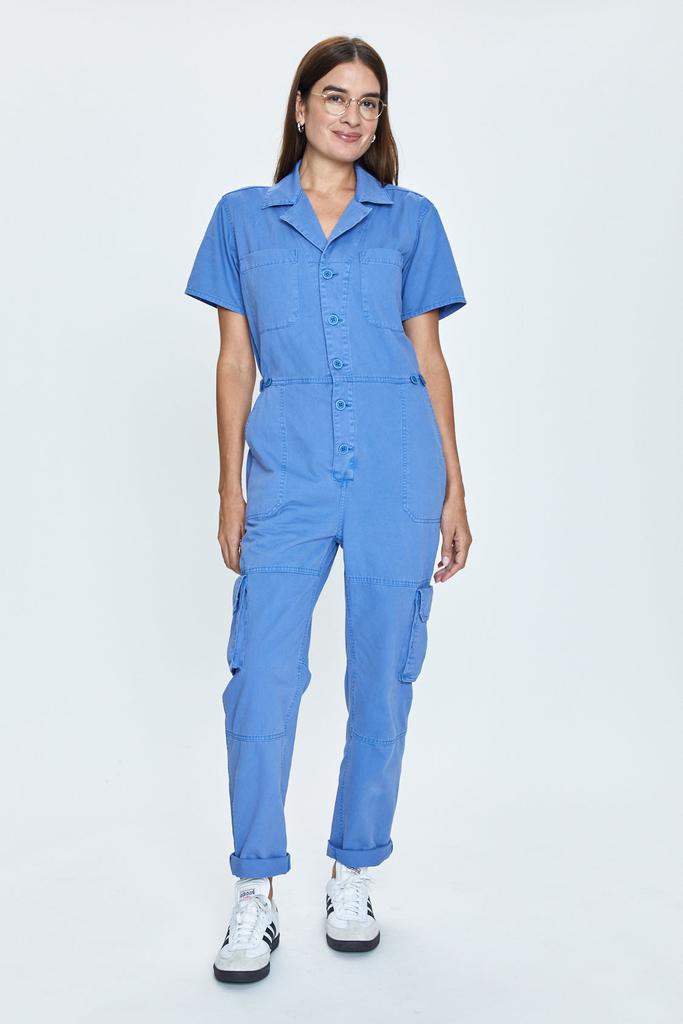 Pistola Denim Grover Cargo Jumpsuit - Ocean Blue