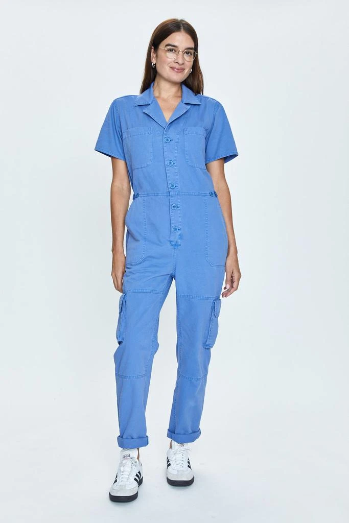 Pistola Denim Grover Cargo Jumpsuit - Ocean Blue 1