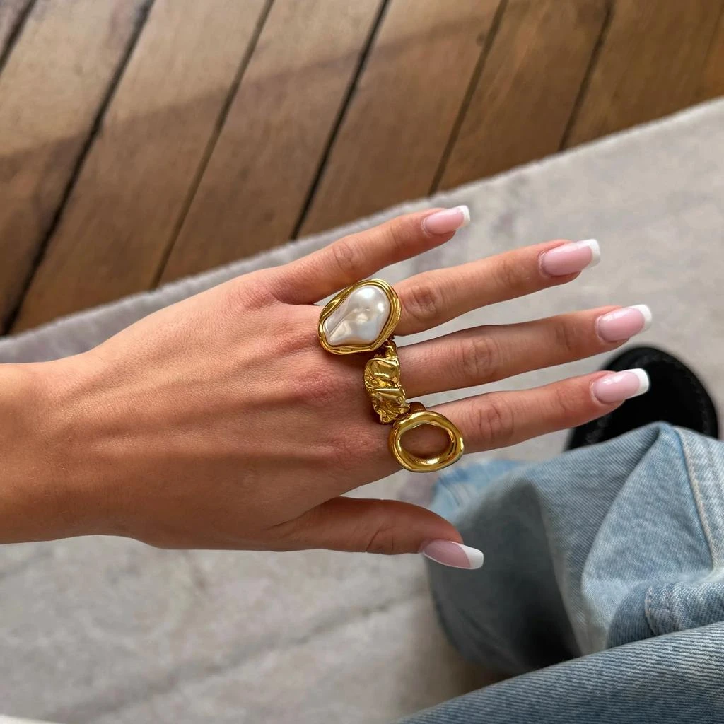 Too Romantic Jewelry Bague Meteorite 3