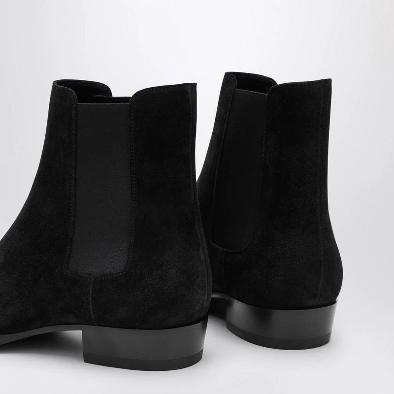Yves Saint Laurent Wyatt 30 black suede ankle boot 5