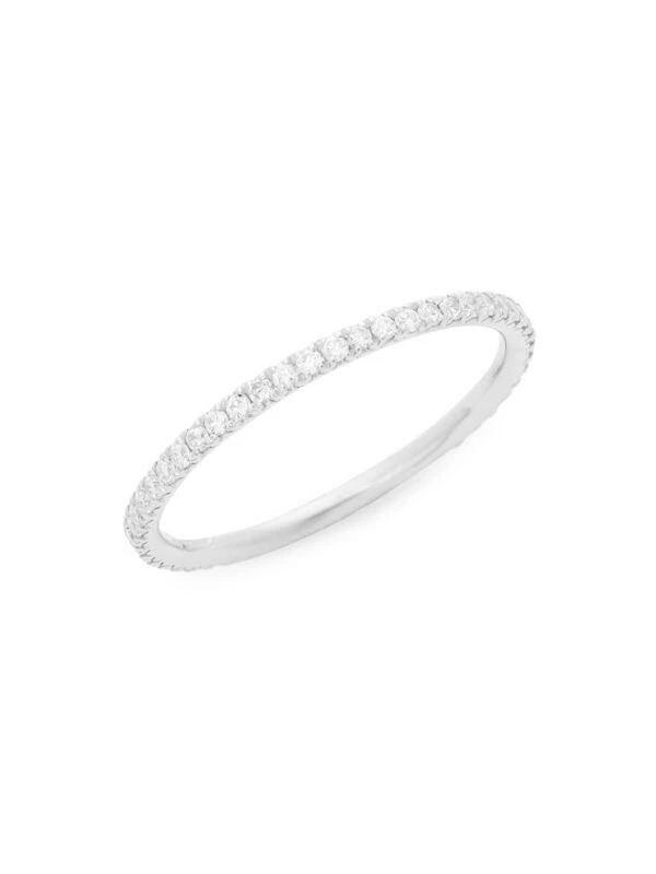 Nephora 14K White Gold & 0.3 TCW Diamond Eternity Ring 1