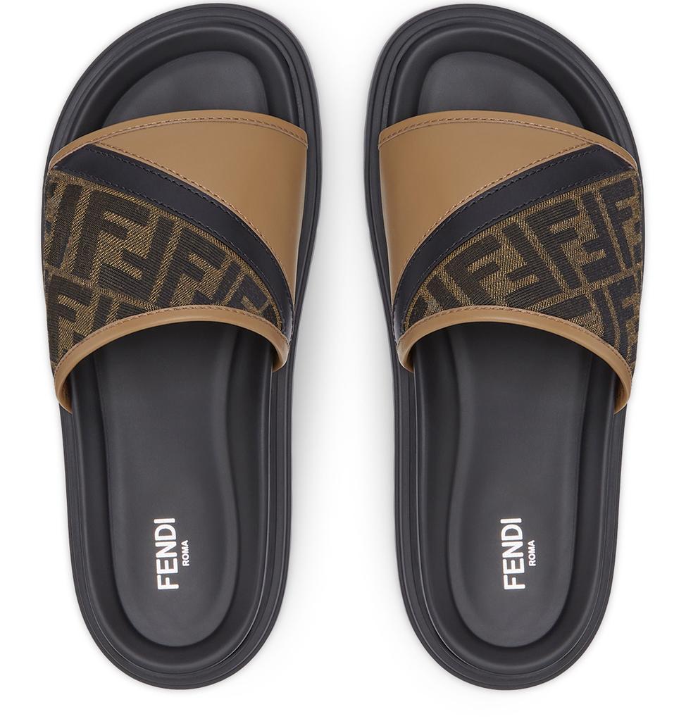 【FENDI】DIAGONAL SLIDES Fendi Fendi Diagonal Slides - Sandals - Free Shipping
