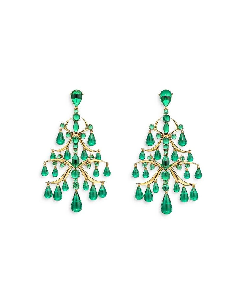 Anabela Chan 18K Yellow Gold Vermeil Supernova Simulated Stone Ivy Chandelier Drop Earrings 1