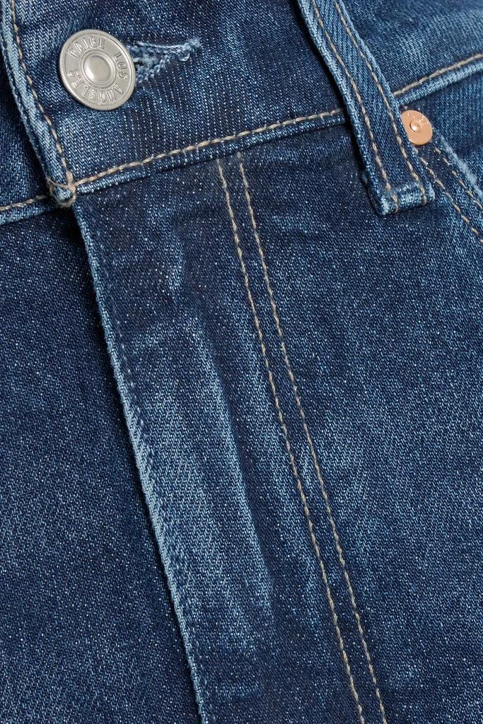 Paige Alana cropped distressed high-rise wide-leg jeans 4