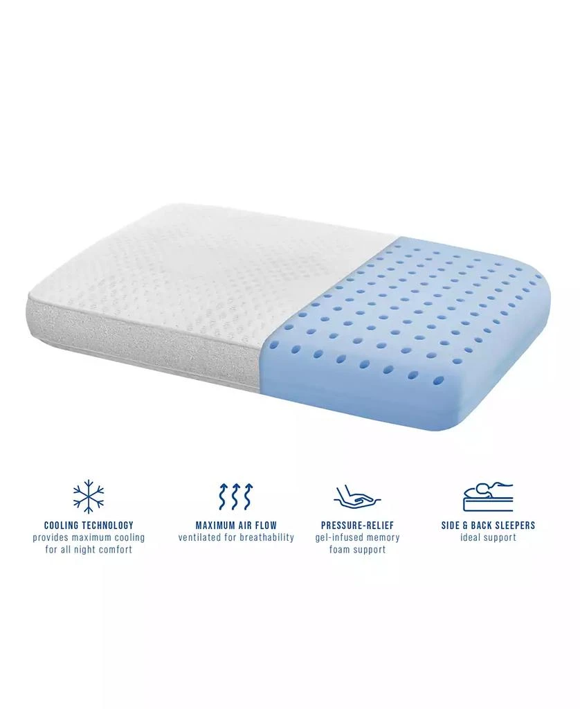 ProSleep Beautifully Cool Supreme Cooling Comfort Gusseted Memory Foam Pillow, Standard/Queen, Exclusively at Macy’s 10