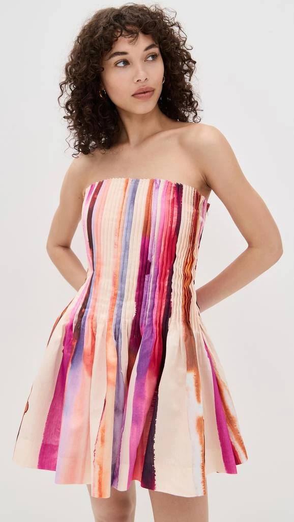 AMUR Gina Pintuck Mini Dress 6