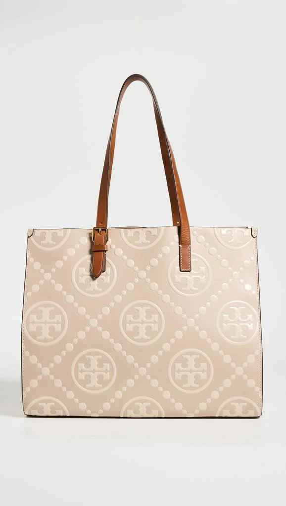 Tory Burch T Monogram Contrast Embossed Tote 1