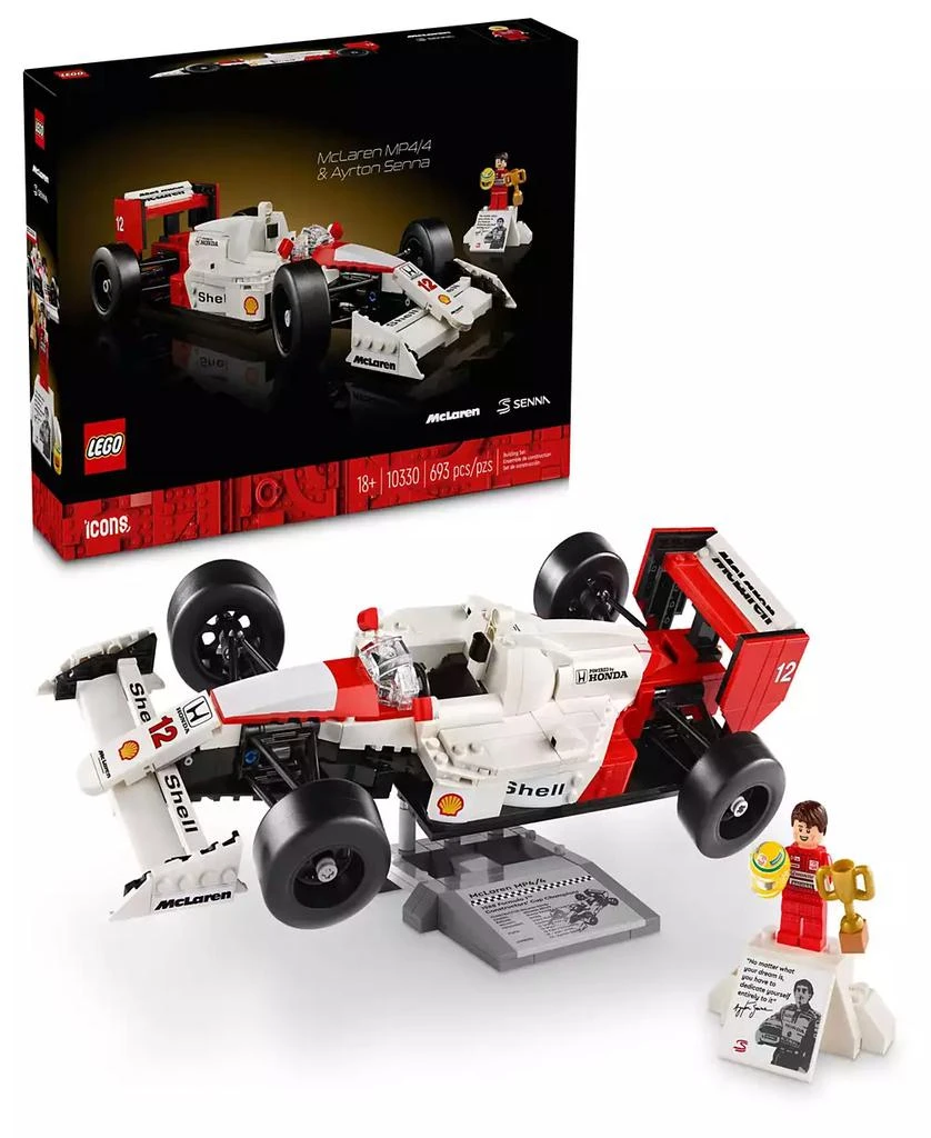 LEGO Icons McLaren Model Car MP4/4 Ayrton Senna building set 1
