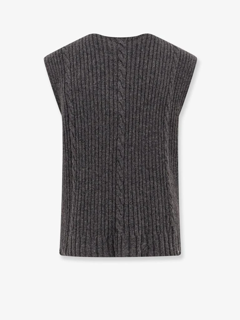 Enfants Riches Deprimes Cachemere vest with destroyed effect 2