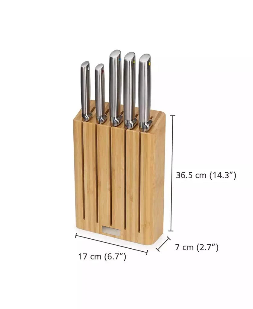 Joseph Joseph Elevate Steel Knives Bamboo 5-Piece Knife Block Set 10