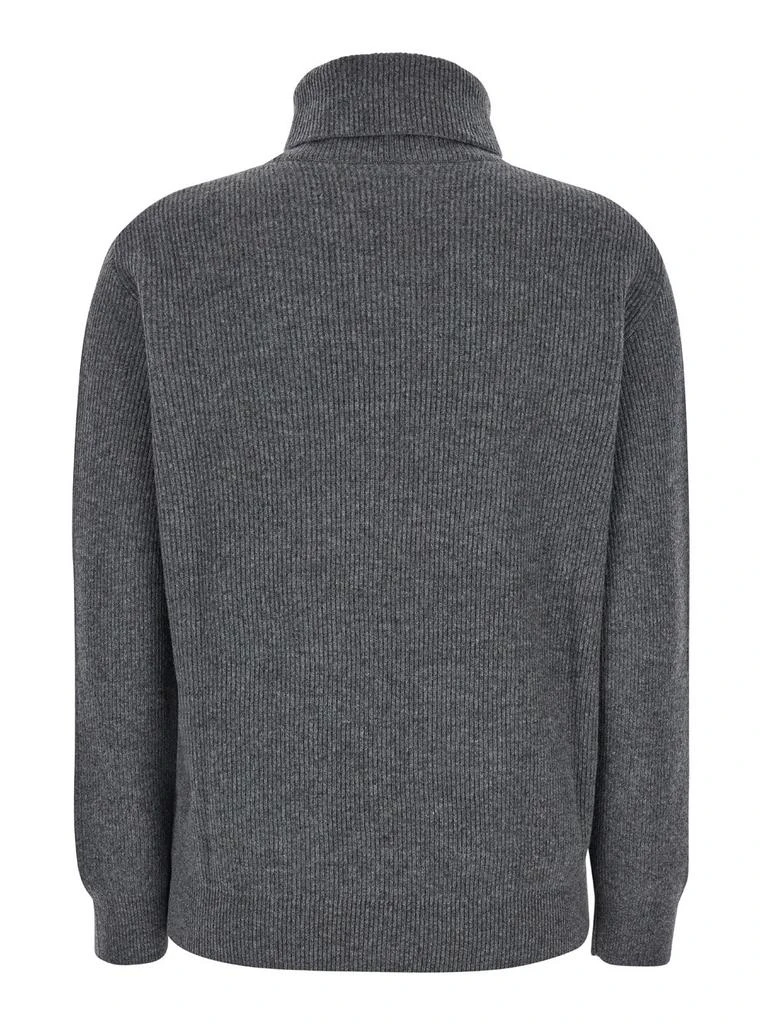 Brunello Cucinelli Brunello Cucinelli Turtleneck Ribbed-Knit Jumper 2