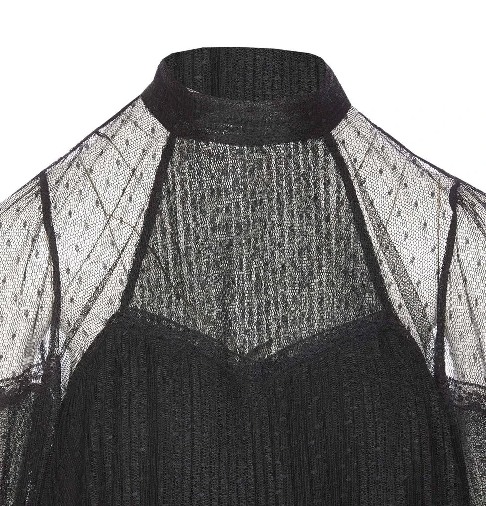 TWINSET TWINSET Mock-Neck Tulle Blouse 4