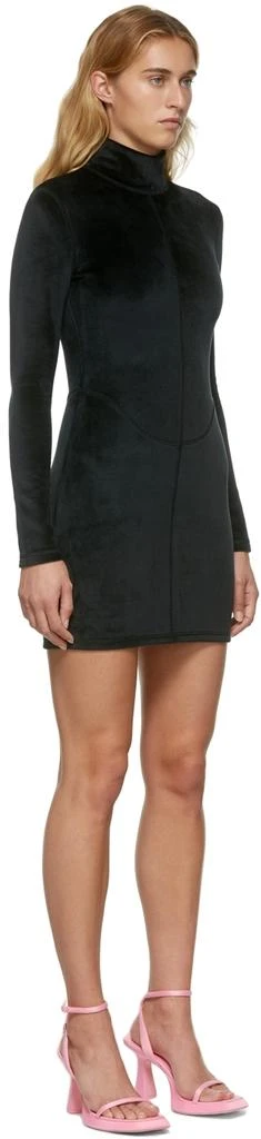 Alexander Wang Black Velour Mock Neck Dress 2