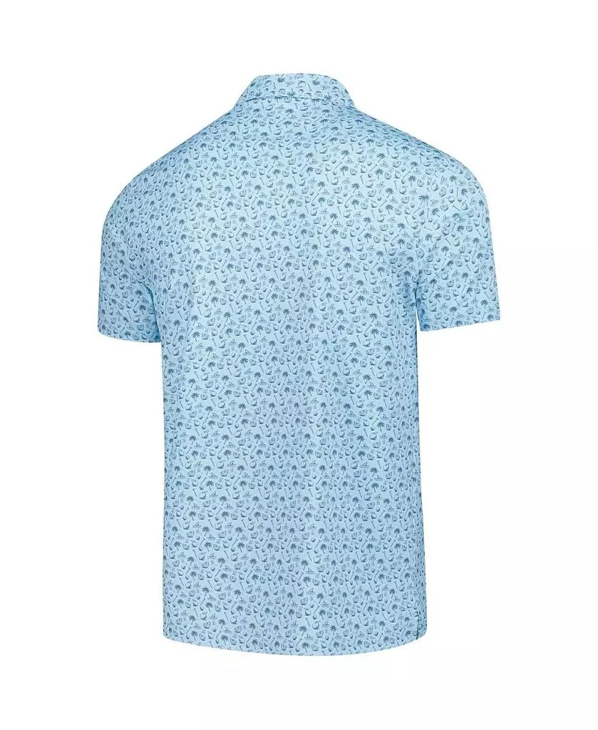 Barstool Golf Men's Light Blue THE PLAYERS Florida Printed Polo Shirt 3