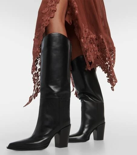 Jimmy Choo Cece 80 leather knee-high boots 4