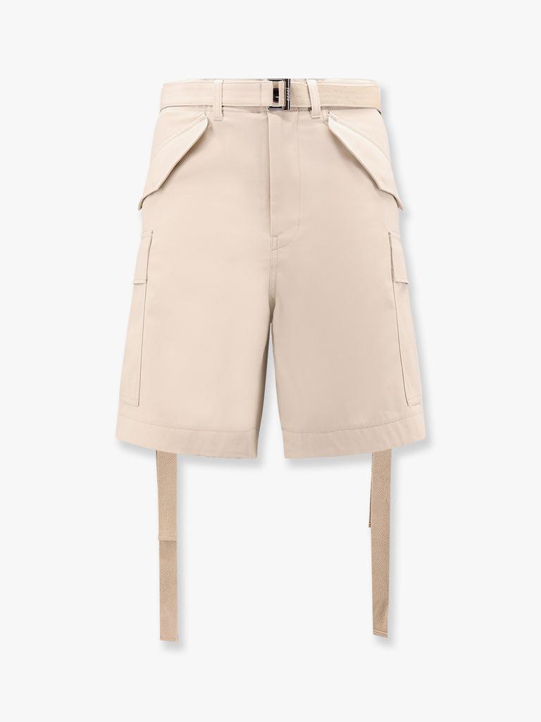 Sacai Cotton bermuda shorts with cupro lining