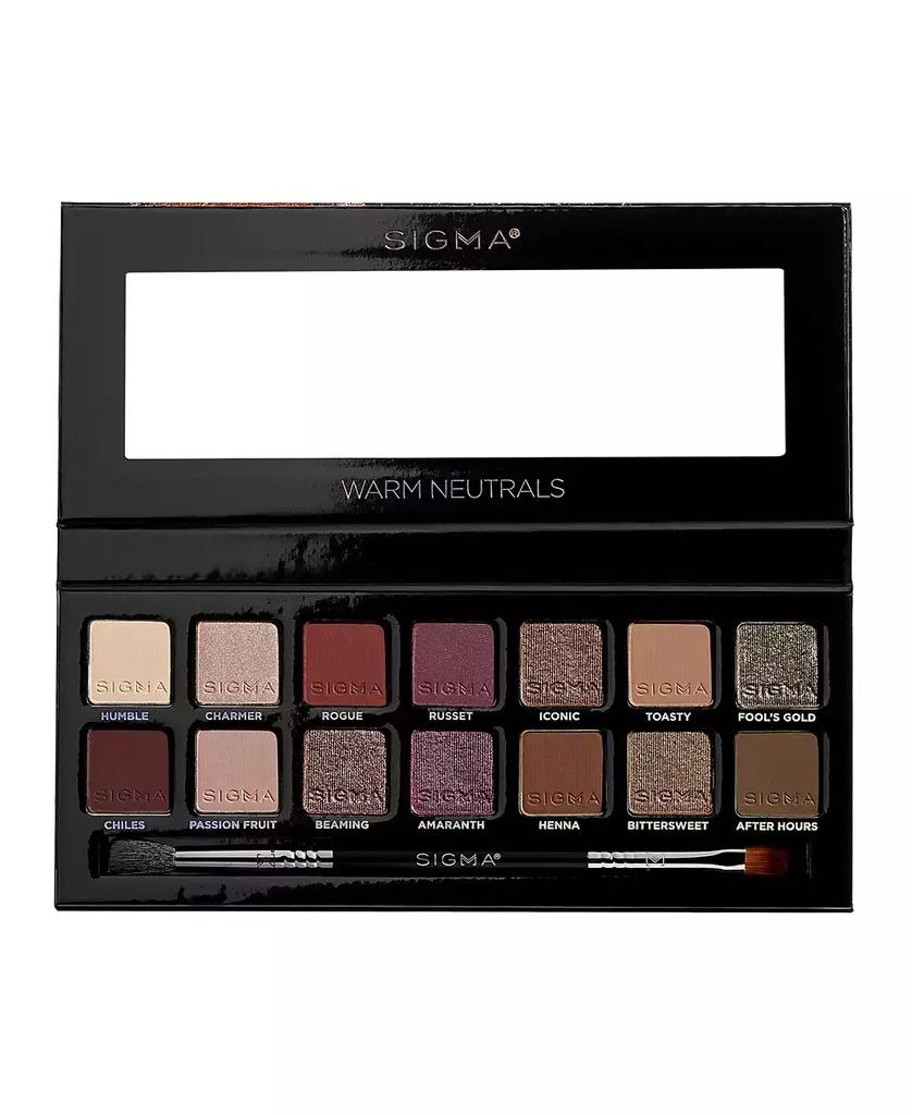 Sigma Beauty Warm Neutrals Eyeshadow Palette 1