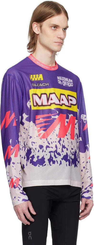 MAAP Purple Bleach Design Werks Edition LS Mesh T-shirt 2